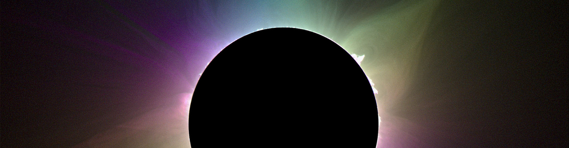 The Sun’s corona, its outermost atmosphere, is typically only visible to the naked eye during a total solar eclipse. The SwRI-led Citizen Continental-America Telescopic Eclipse (CATE) 2024 project evaluated special cameras to measure the polarization of coronal light during the April 2023 total solar eclipse in Exmouth, Western Australia. In this image, the colors indicate the polarization or orientation of the light. The white features, called prominences, have no polarization.